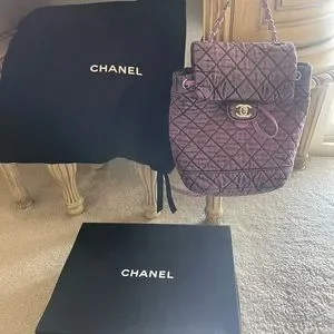 CHANEL | Bags | Chanel Denimpression Purple Black Washed  display picture 1